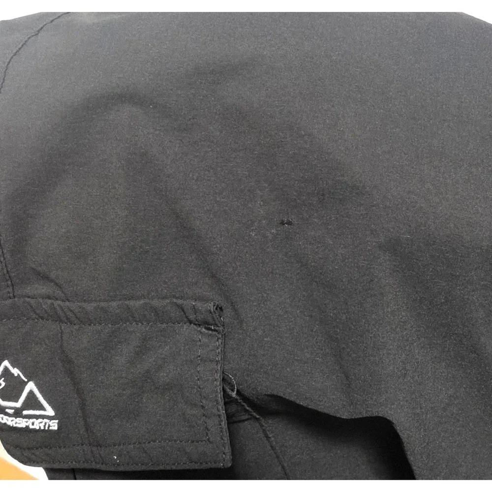 OUTDOORSPORTS Men’s Quick Dry Stretch Hiking Cargo Pants Black Size US XXL